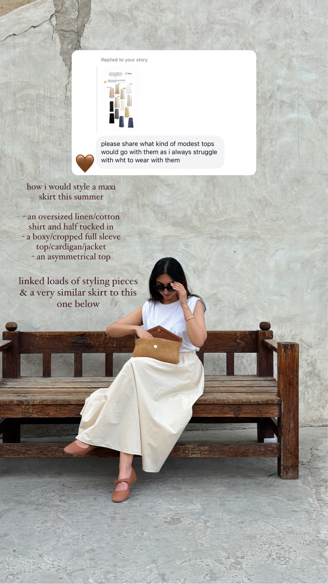 summer maxi skirt, cream maxi skirt, white maxi skirt, size 6, size xs, modest skirt, maxi length skirt, pleated skirt, modest styling, open tie shirt, tie front top, asymmetrical top, oversized shirt, stripe shirt, cotton shirt, linen shirt, boxy cardigan, short cardigan, short jacket, boxy jacket 

#LTKeurope #LTKSeasonal #LTKfindsunder50