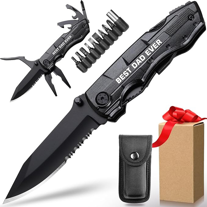 Gifts for Dad from Daughter Son, BEST DAD EVER Multitool Knife, Dad Gifts for Christmas, Best Dad... | Amazon (US)