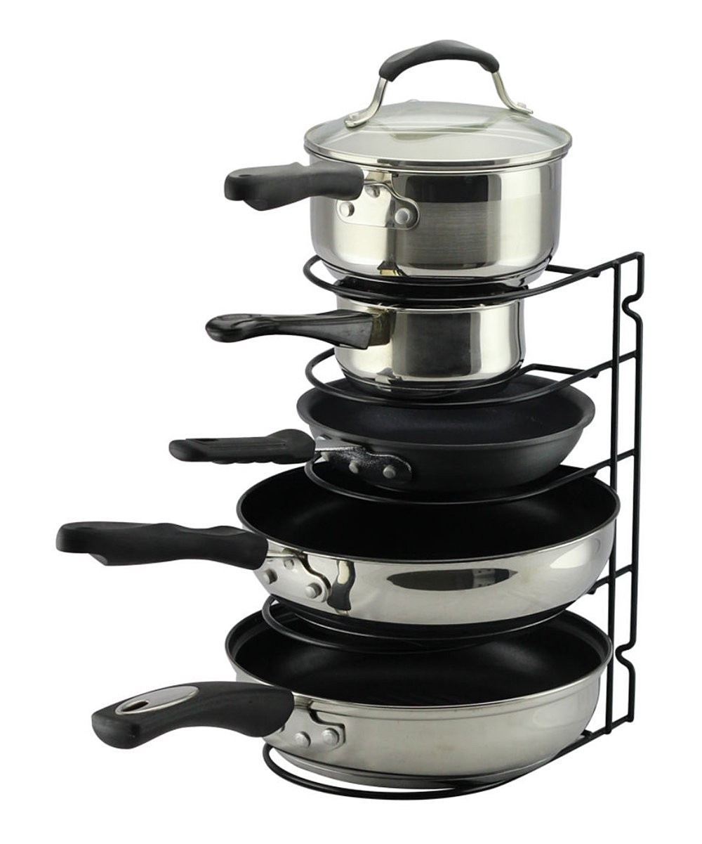 Neat-OTM Cabinet and Pantry Organizers Black - Pan Rack Organizer | Zulily