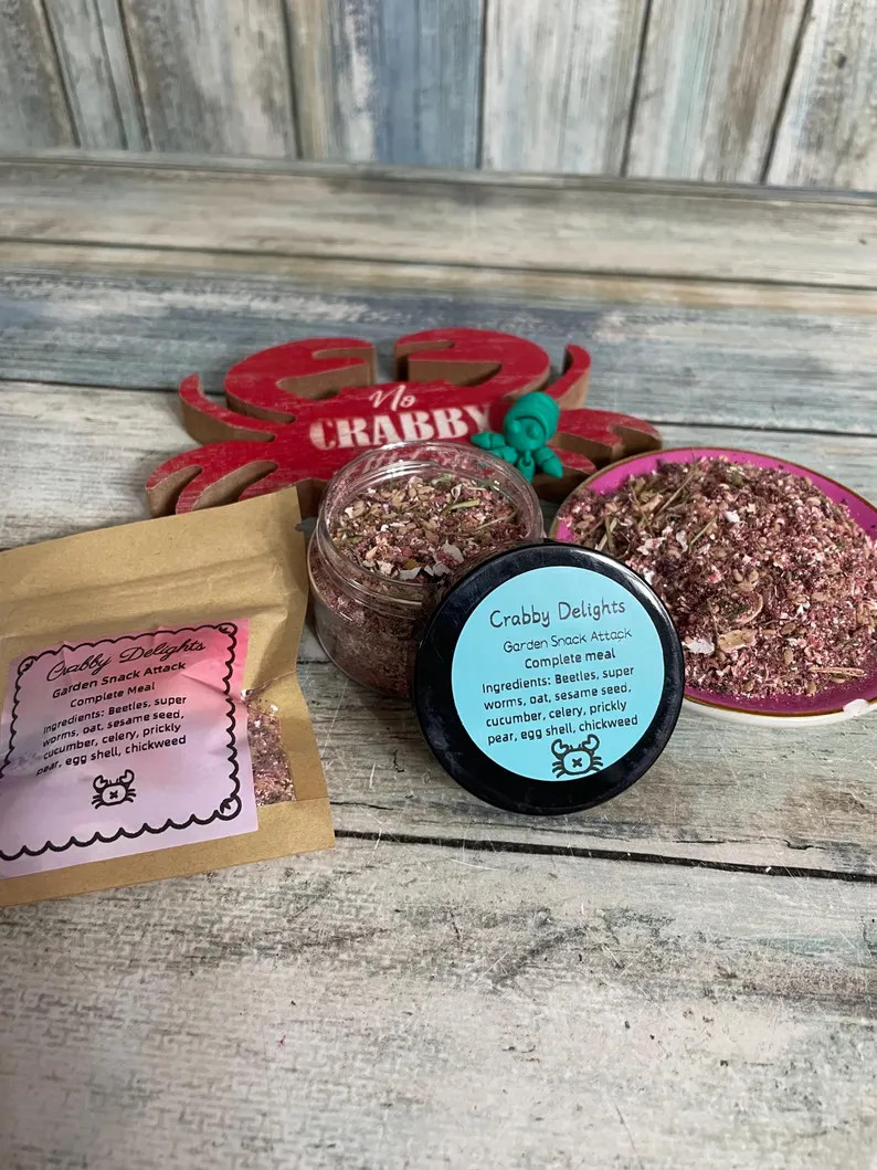 Garden Snack Attack - Complete meal hermit crab food | Etsy (US)
