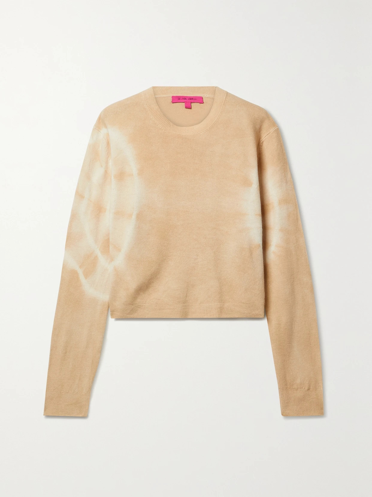 The Elder Statesman - Spiral City Tie-dyed Wool And Cashmere-blend Sweater - Beige | NET-A-PORTER (UK & EU)