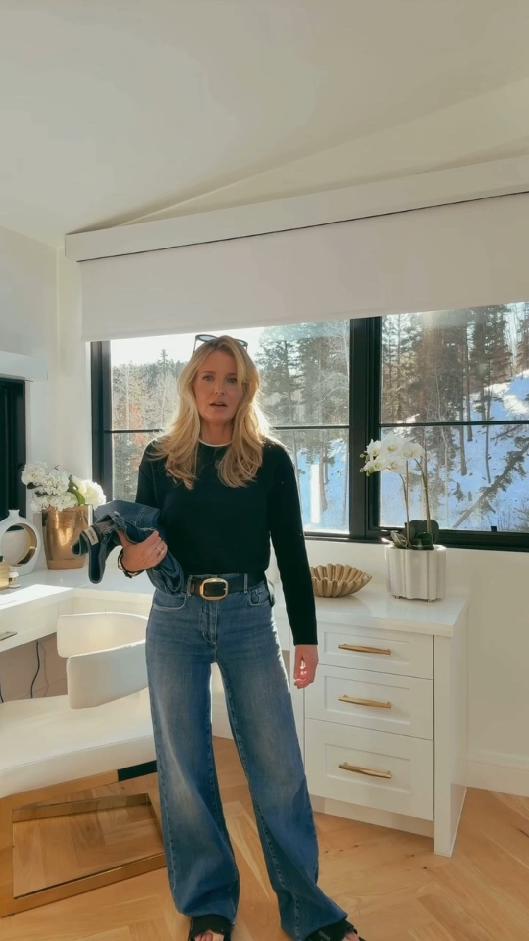 Please ignore my post-surgery sandals 😆 These jeans are so soft and flattering. If you’re on the hunt for an amazing pair of wide-leg jeans for everyday wear or travel, this is it. TTS.  

#LTKSeasonal #LTKOver40