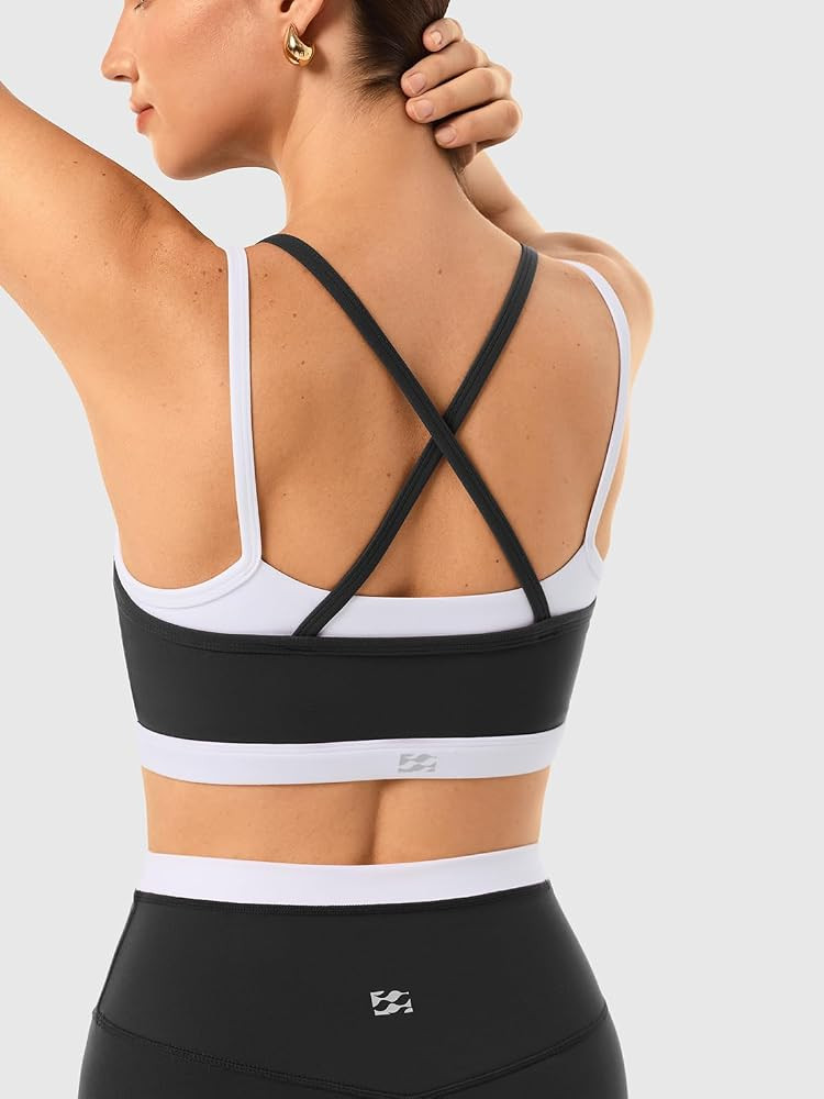Seamless Yoga Leggings with Layered Sports Bras for Gym,Casual | Amazon (US)