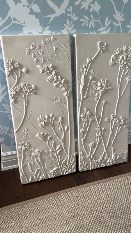 Botanical art panels! These are so pretty and perfect for any space! 

Home decor #home #art #floralbotanical #botanicals #homedecor #grandmillennial #orchids #palmbeach #bracketshelves #scalloped bench 

#LTKhome