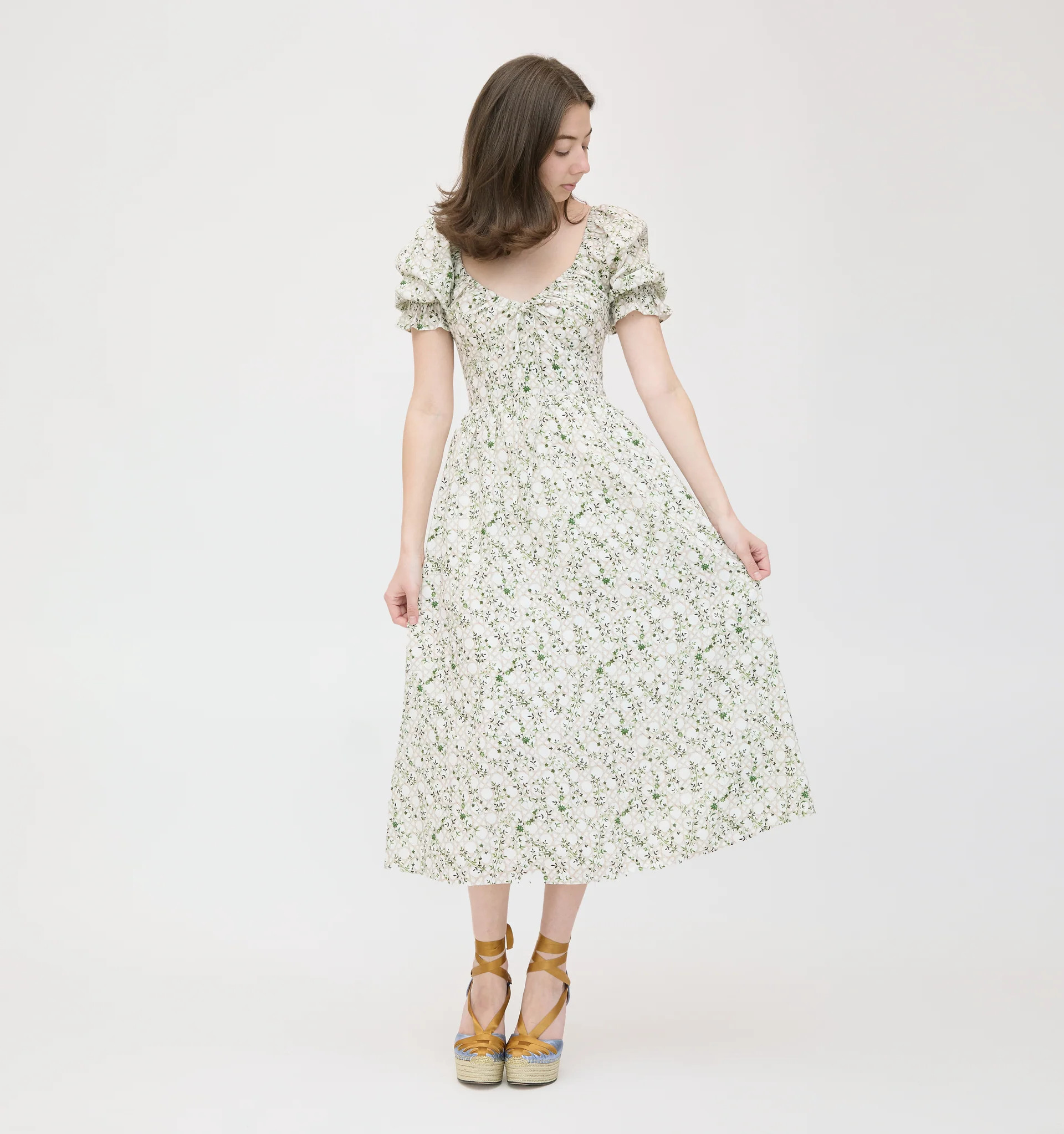 The Ophelia Dress - Sand Basketweave Vine | Hill House Home