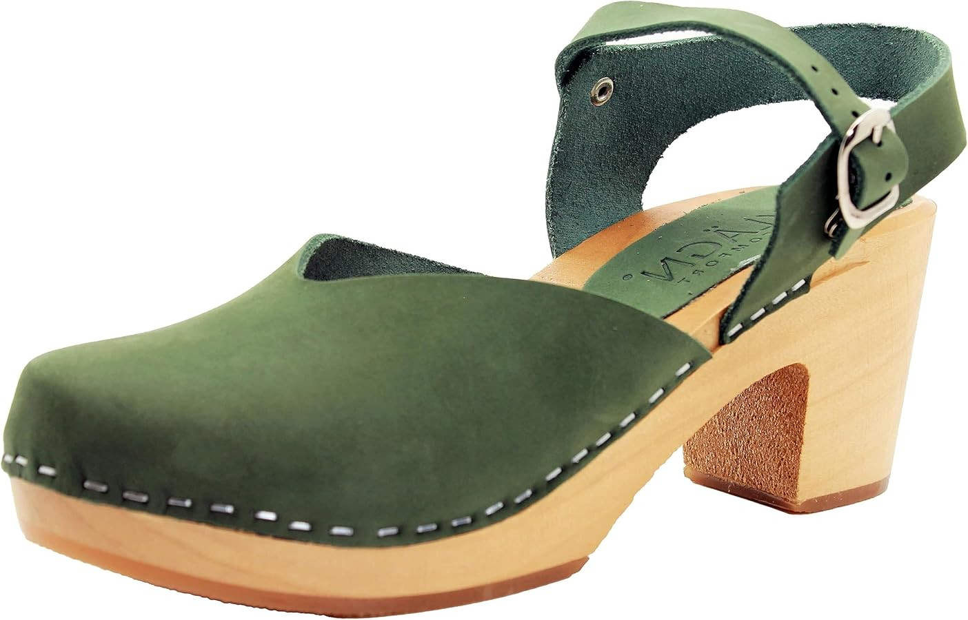 KLÄGN Swedish Wooden Mid-Heel Clogs | Amazon (US)