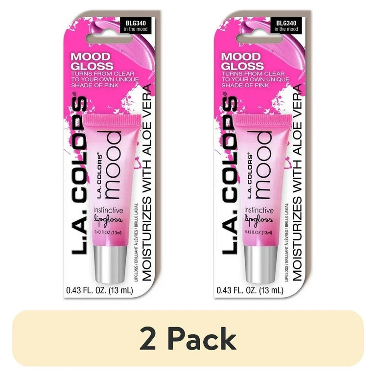 (2 pack) L.A. COLORS PH Reactive Moisturizing Lipgloss, Mood Gloss, 0.43 fl oz - Walmart.com | Walmart (US)