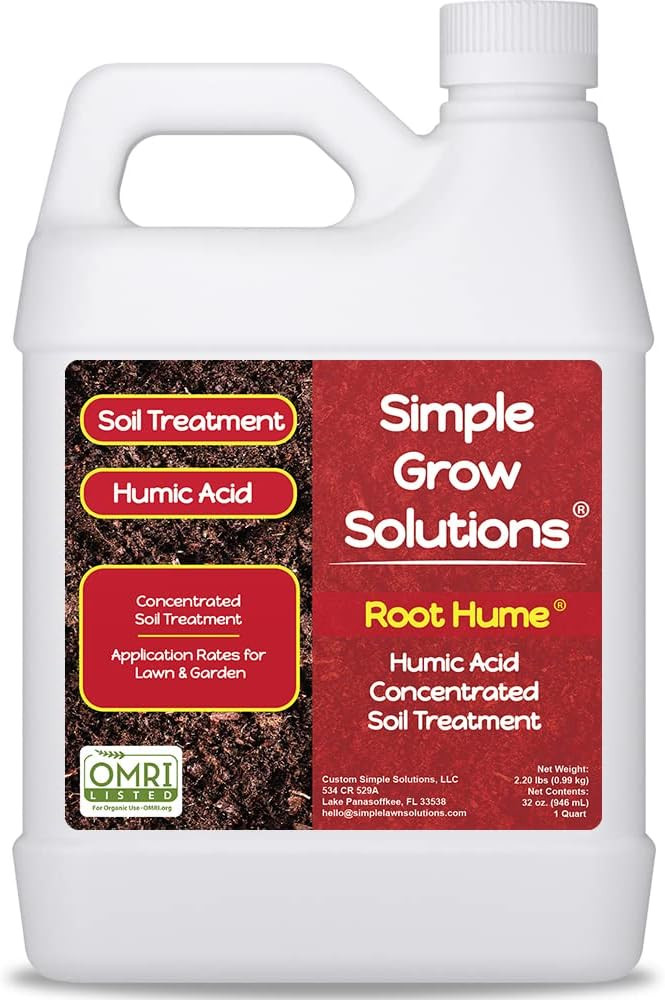 Simple Lawn Solutions Root Hume- Simple Grow Solutions - Concentrated Humic Acid - Liquid Carbon ... | Amazon (US)