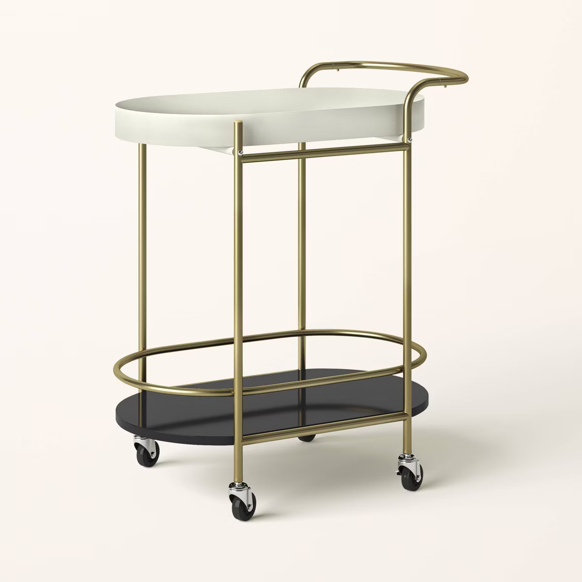 Bar Tray Top Serving Cart Cream/Gold - kate spade new york x Target | Target