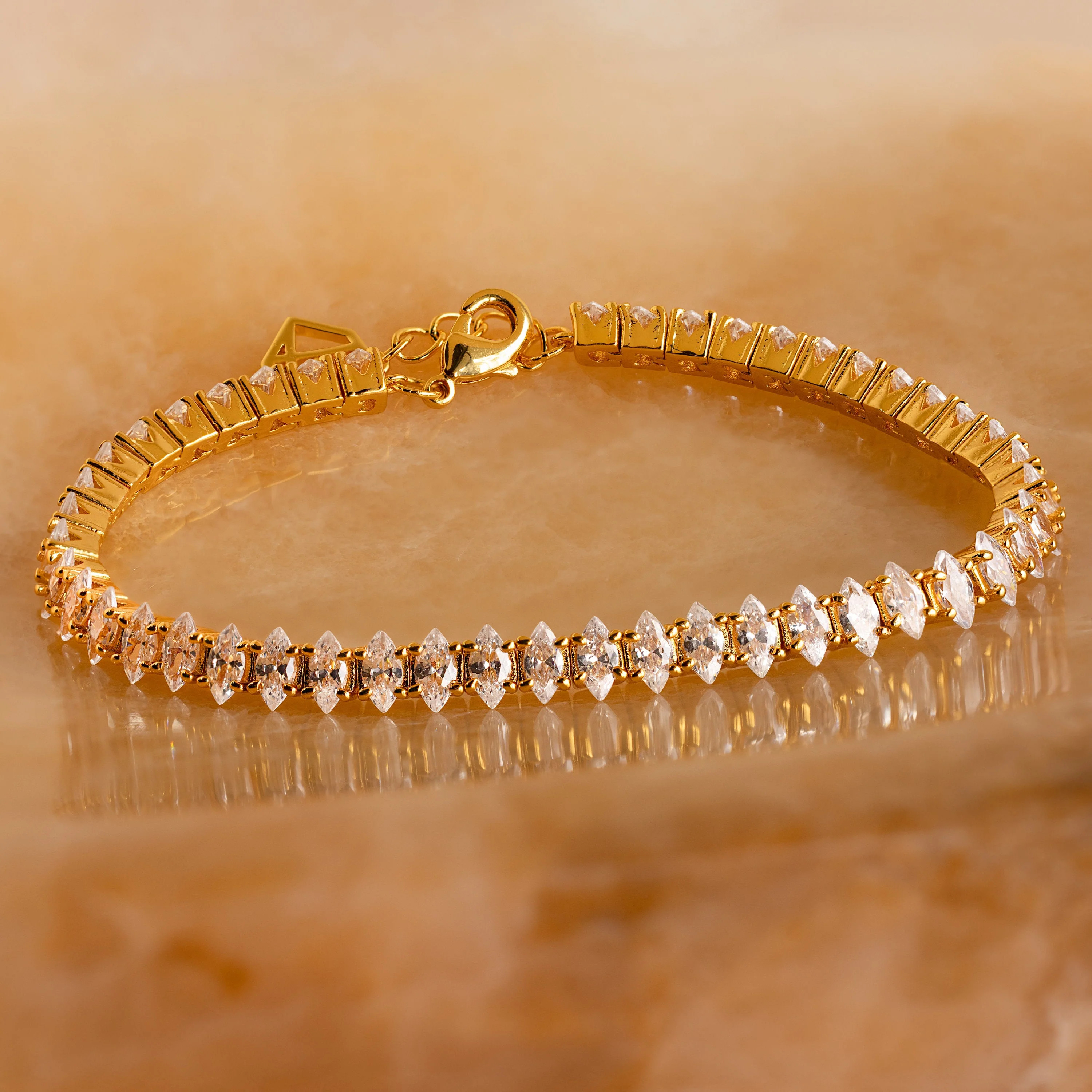 Marquise Diamond Tennis Bracelet | Caitlyn Minimalist