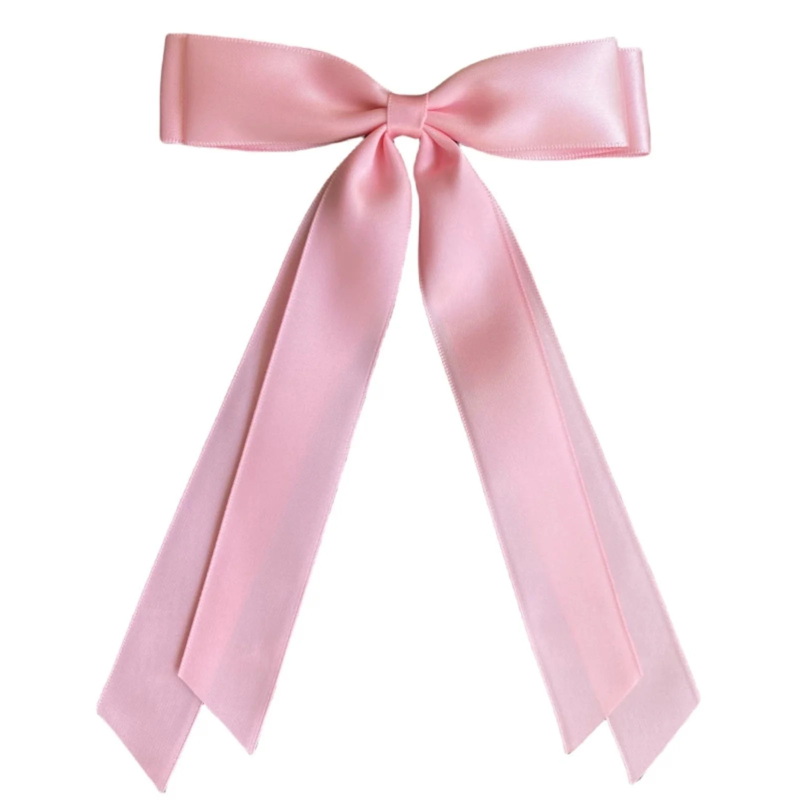 CxhicLuv Silk Satin Hair Clip with Large Bow, Double-Layered Ribbon Hair Clip for Women and Girls... | Walmart (US)