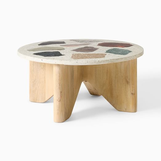 Maddox Terrazzo Round Coffee Table (36") | West Elm (US)