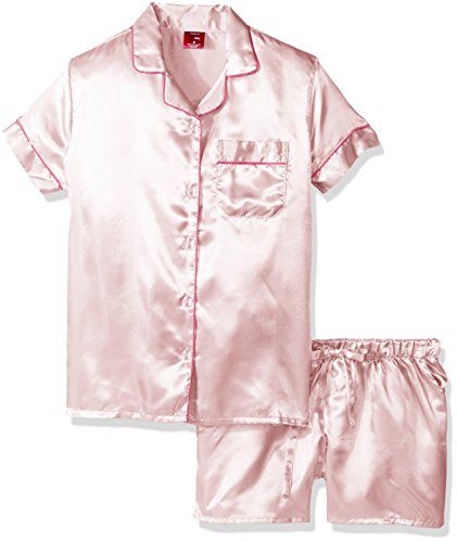 Bottoms Out Women's Classic Satin Short Pajama Set | Amazon (US)