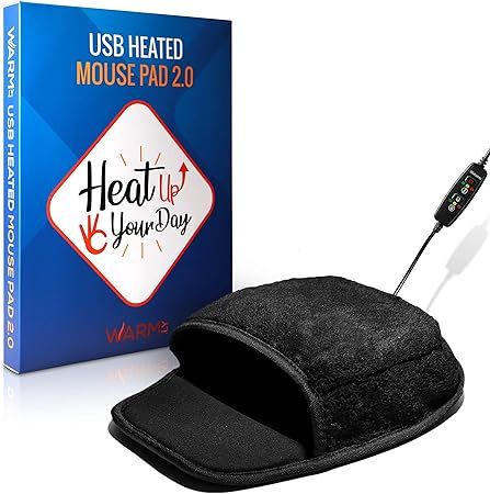 Heated Computer Mouse Pad Hand Warmer: USB Hand Warmers for Computer | Removable Heating Element ... | Amazon (US)