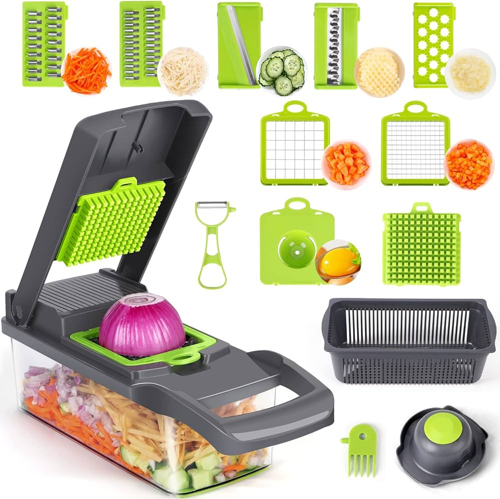 AiExpectoX Food Slicer, Food Chopper, Vegetable Chopper, Vegetable Cutter, Veggie Chopper and Veg... | Amazon (CA)