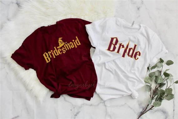 Set of Wizard Themed Bachelorette Party Shirts  Harry Potter | Etsy | Etsy (US)