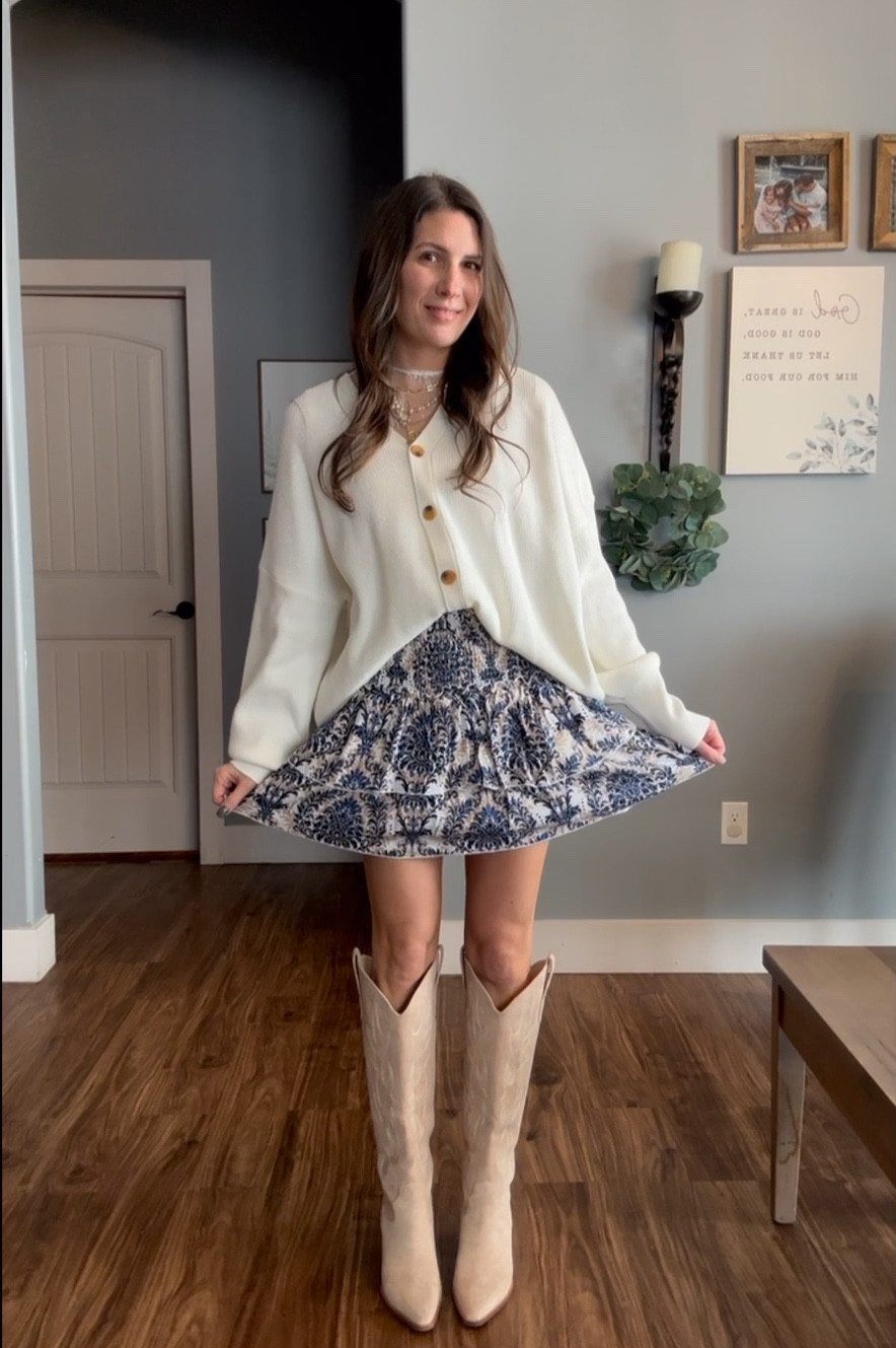 It’s giving Spring 

Spring outfit | skirt | cardigan sweater | Amazon | outfit inspo | outfit ideas 

#LTKStyleTip #LTKSeasonal #LTKFindsUnder50