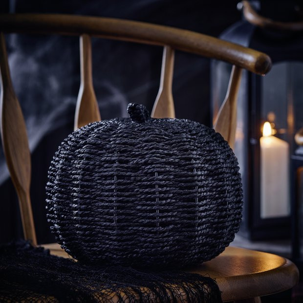 Buy Argos Home Black Woven Pumpkin Halloween Decoration | Halloween decorations | Argos | argos.co.uk