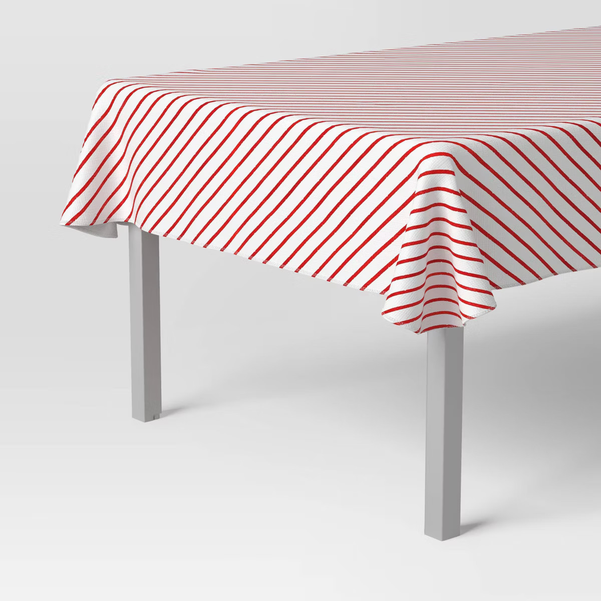 84"x60" Christmas Red Striped Tablecloth - Wondershop™ | Target