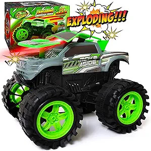 Exploding Monster Truck Toy with Explosive Crash Sounds and Lights, Smash It Up Again and Again, ... | Amazon (US)