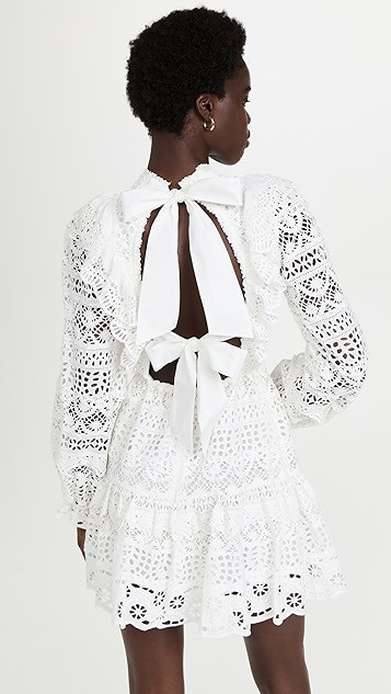 Patrizia Lace Open Back Mini Dress | Shopbop