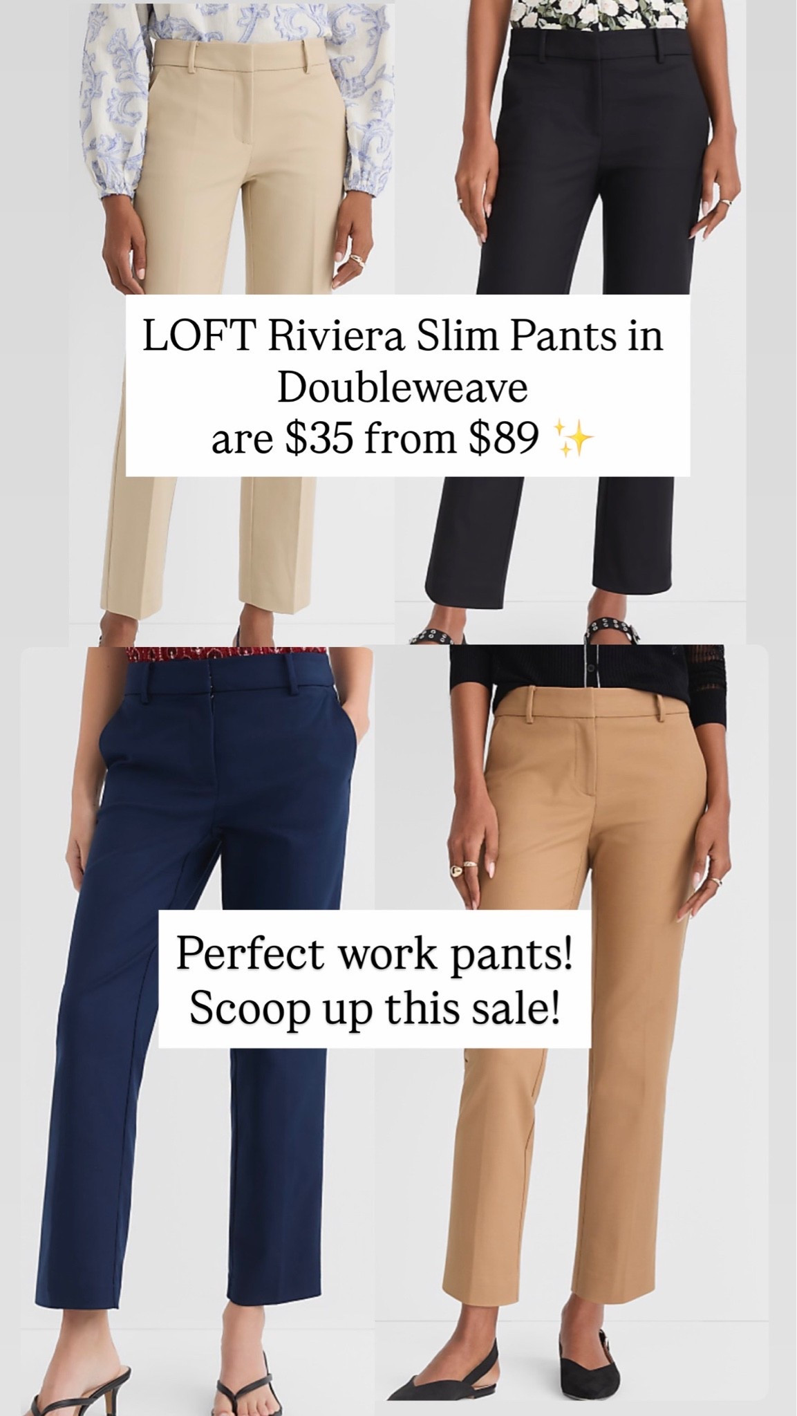 LOFT Riviera Slim Pants in Doubleweave SALE!!!

#LTKSaleAlert