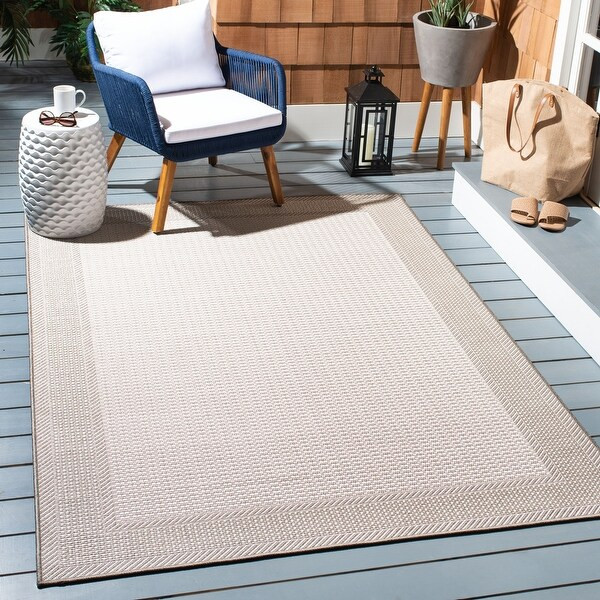 Safavieh Lakeside Roxanda Indoor/Outdoor Rug - 5'3" x 7'7" - 9' x 12' - Beige/Taupe | Bed Bath & Beyond