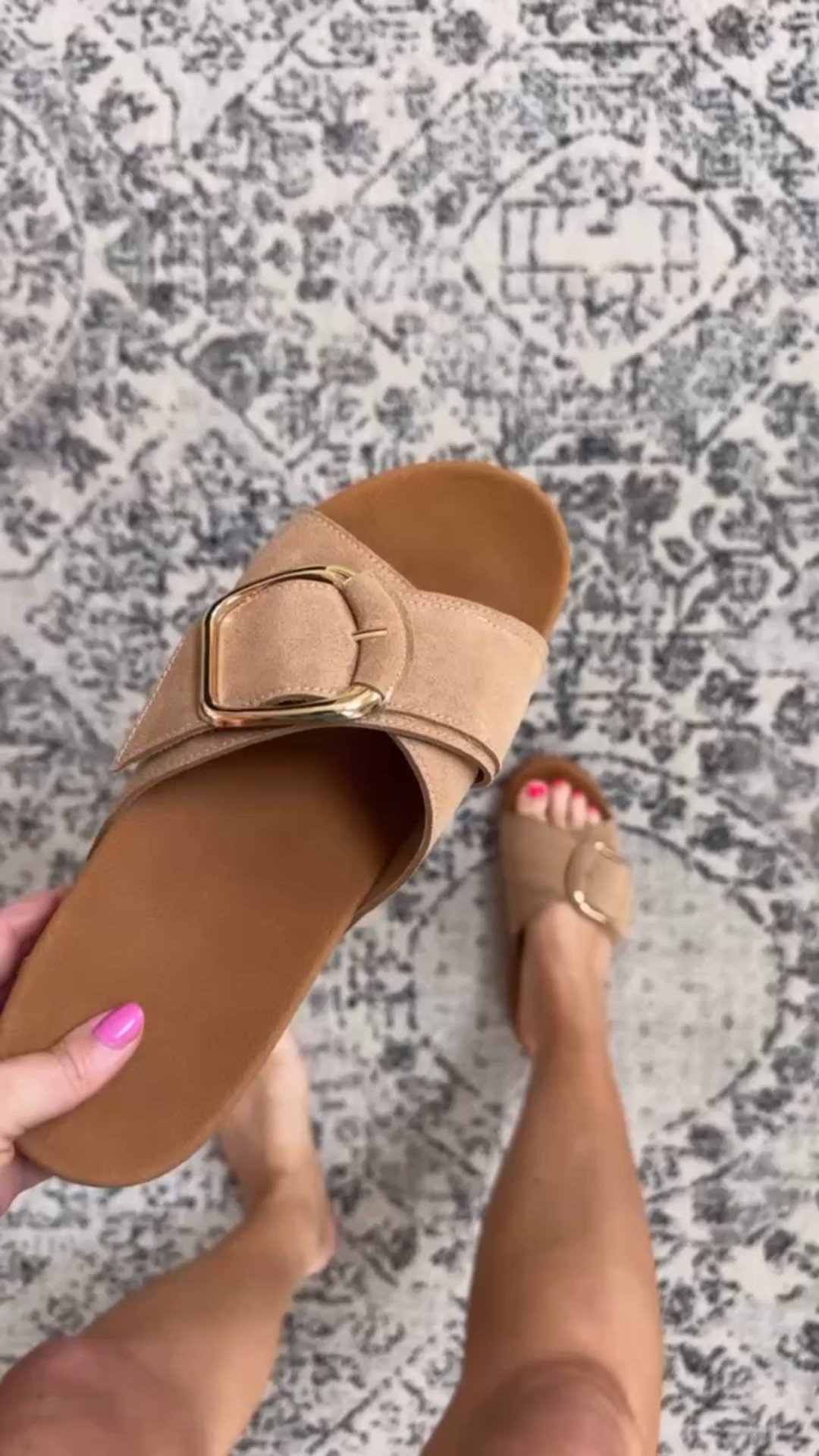These neutral sandals with a gold buckle are such a staple for spring and summer. They go with everything, are easy to throw on, and add the perfect elevated touch to any outfit.

neutral sandals gold buckle sandals womens sandals spring shoes everyday sandals casual outfit shoes summer outfit ideas wardrobe staples effortless style lovelylifestyling

#LTKSeasonal #LTKmomlife #LTKTravel