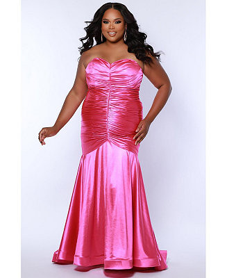 Sydney's Closet Women's Fitted Strapless Sweetheart Neckline Evening Gown - Macy's | Macy's