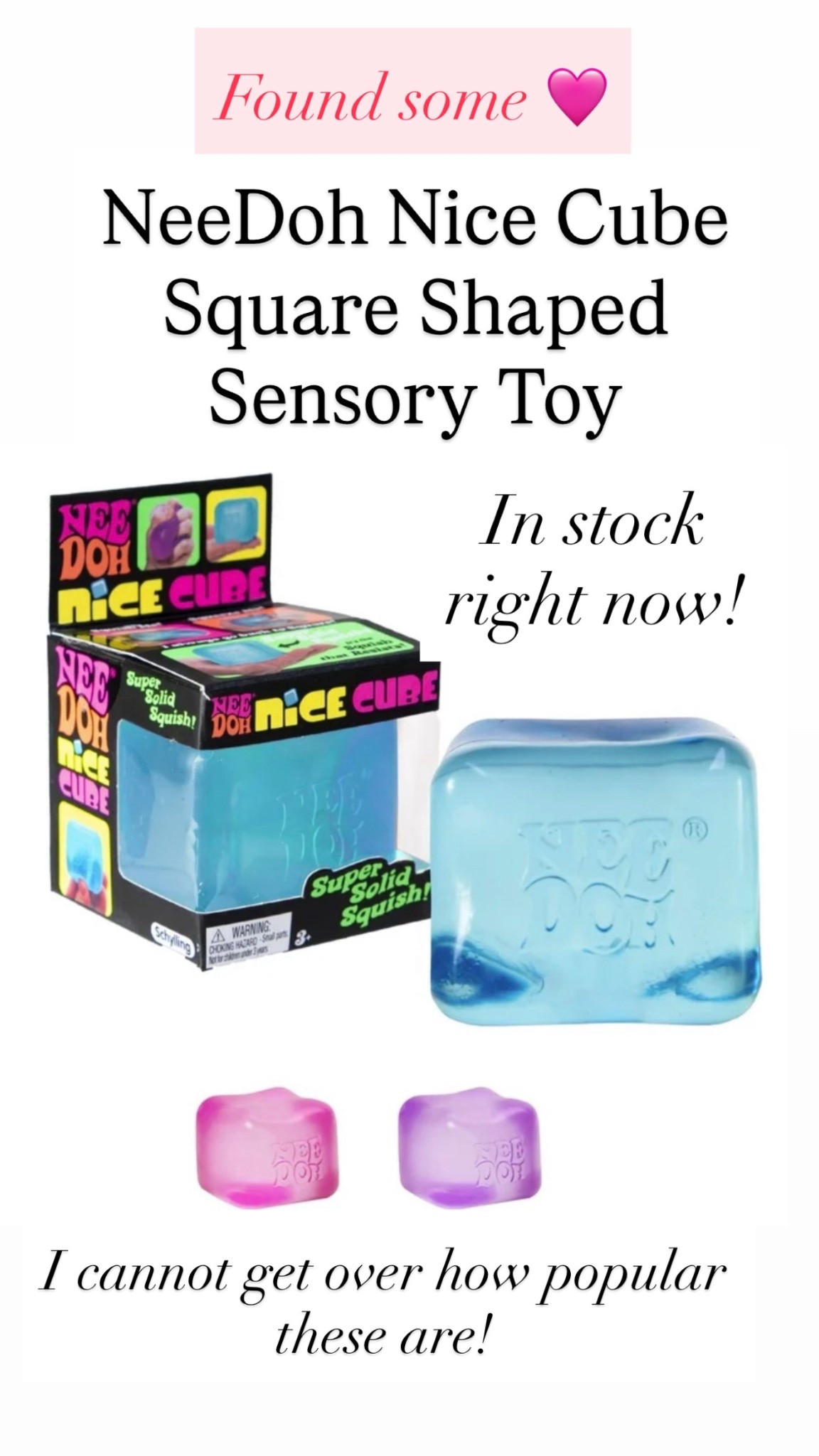 NeeDoh Nice Cube, Satisfying Square Shaped Sensory Toy

#LTKKids