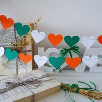 Green Heart Garland - St Patricks Day, Wedding & Nursery Decor | Etsy (US)