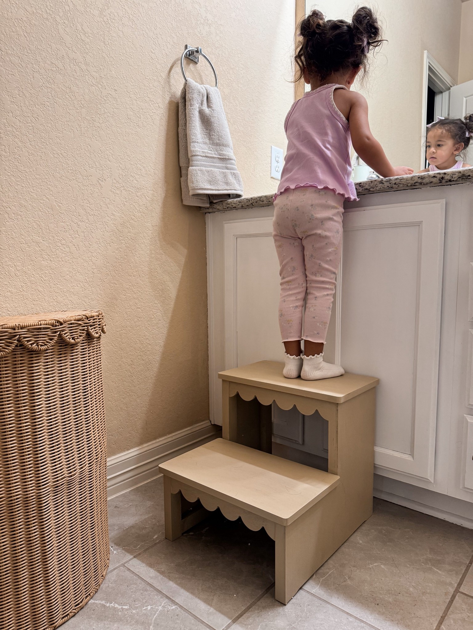 The cutest wooden step stool 🤎

#LTKFamily #LTKHome #LTKKids