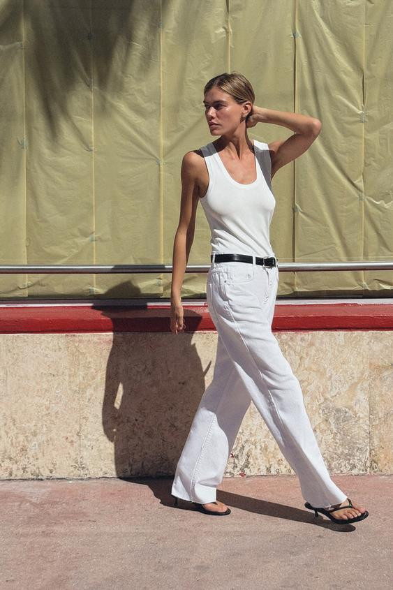 BASIC PLAIN KNIT TOP | Zara UK