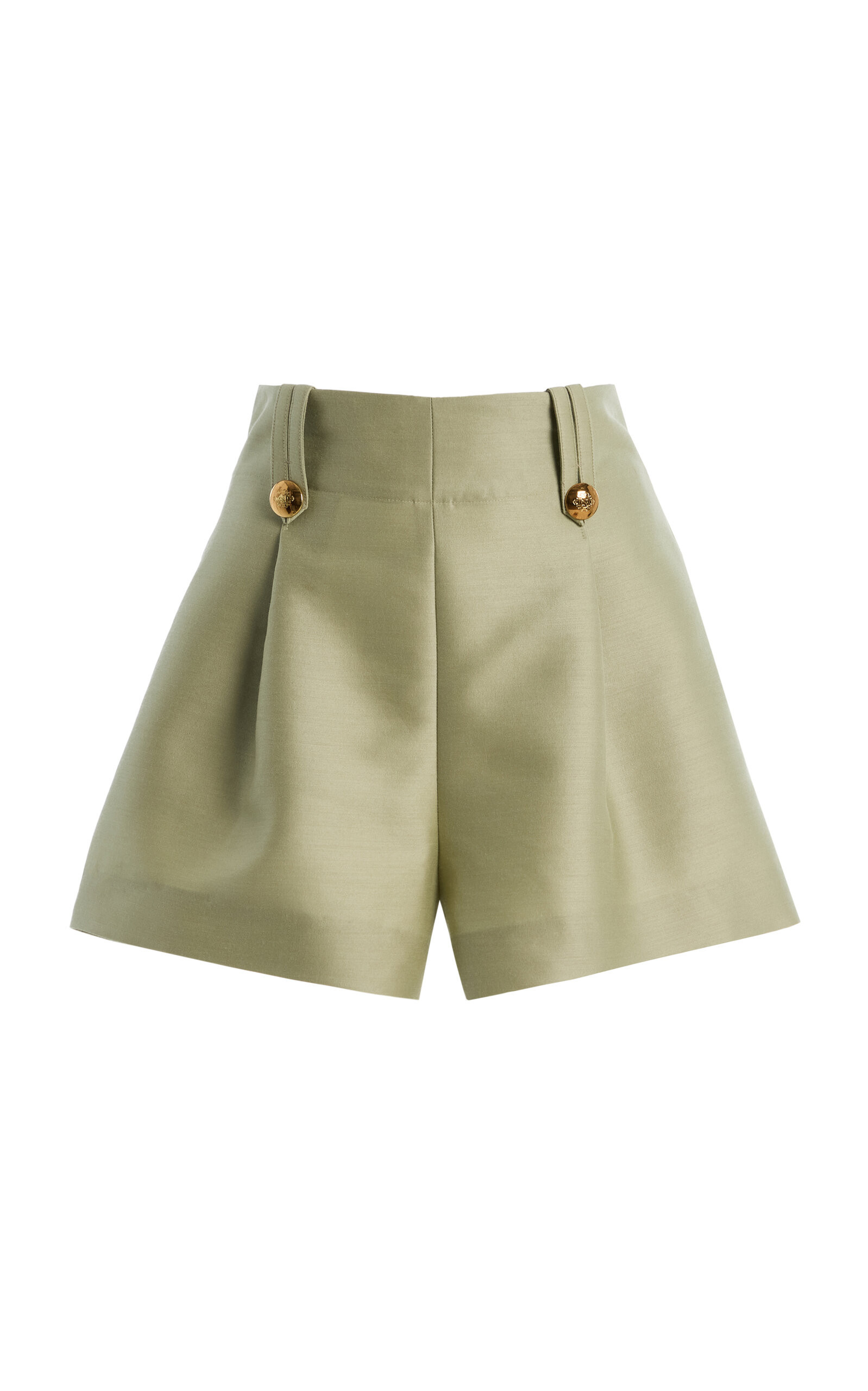 Luna Wool-Silk Tailored Shorts | Moda Operandi (Global)