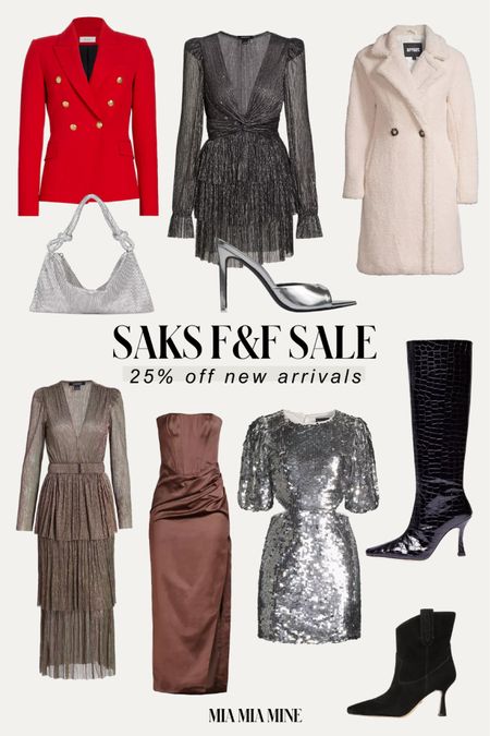 Saks friends and family sale - save 25% on staud boots, holiday outfits, holiday dresses, holiday party outfits 

#LTKsalealert #LTKHoliday #LTKstyletip