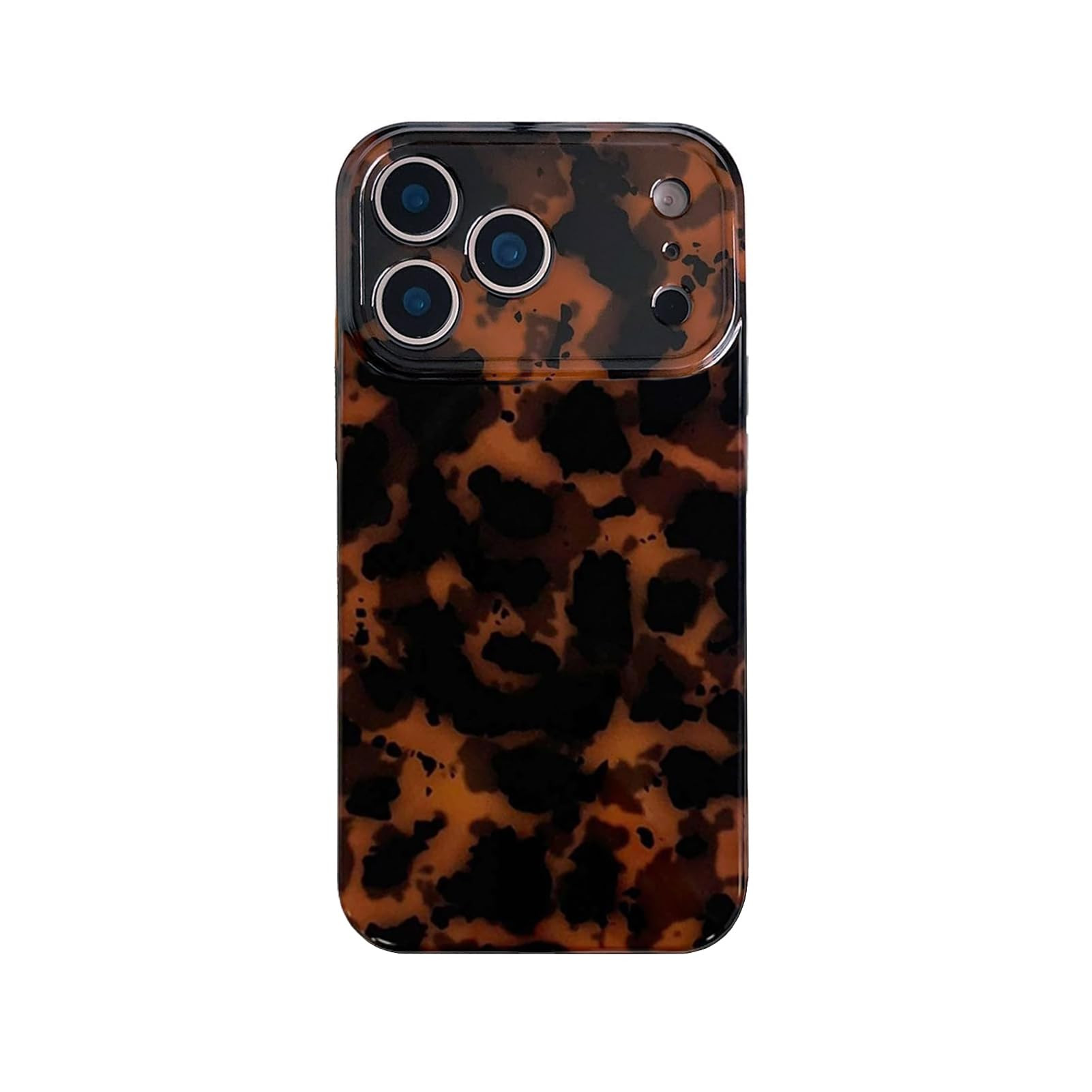 Aesthetic Tortoise Shell Phone Case for iPhone 17 Pro, Cute Retro Leopard Print with Full Camera ... | Amazon (US)