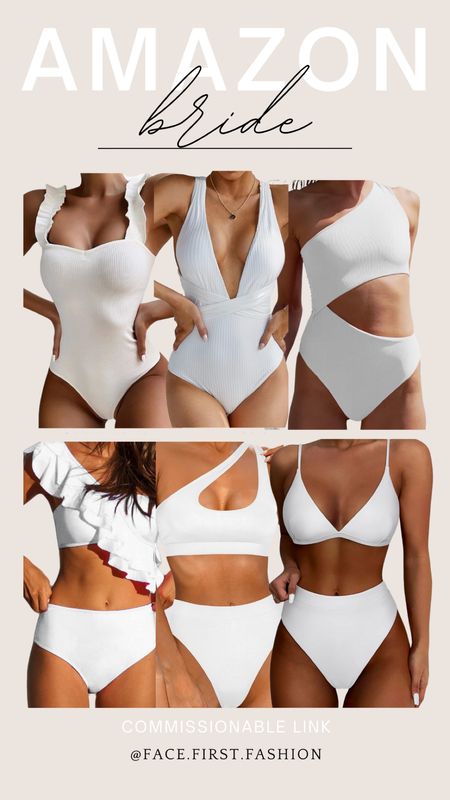 Swimwear options for all of the brides! Whether you’re packing for your honeymoon or bachelorette party, these are all beautiful options! #amazon #amazonswim #swimwearr

#LTKSeasonal #LTKstyletip #LTKswim