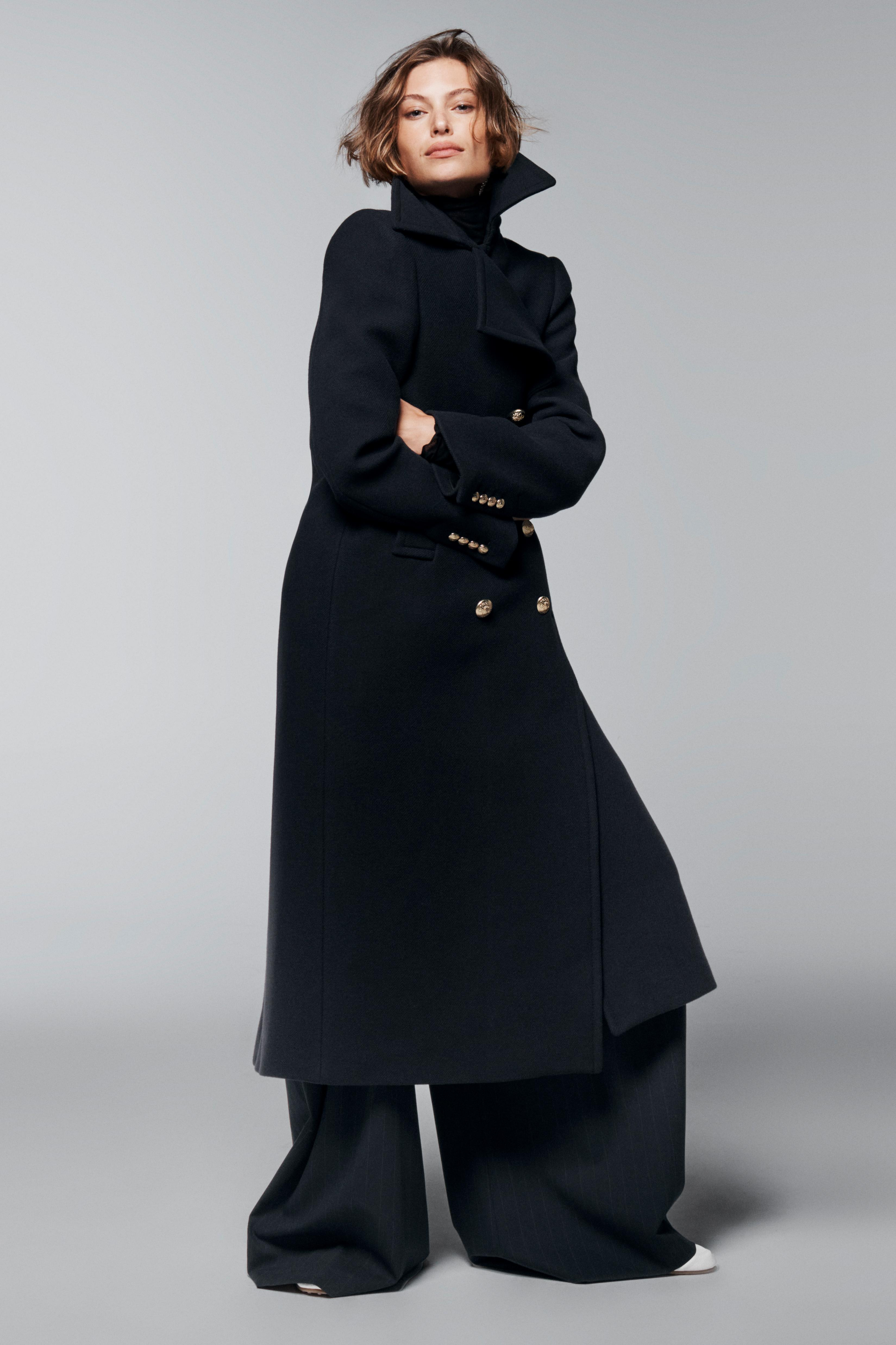 LONG WOOL BLEND COAT ZW COLLECTION | Zara US