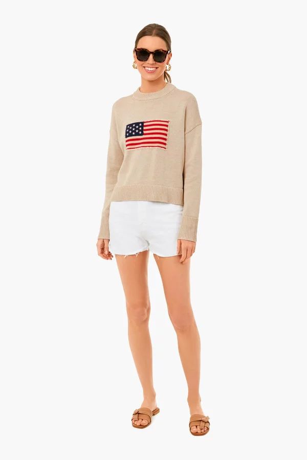 Beachwood Cropped Americana Sweater | Tuckernuck (US)