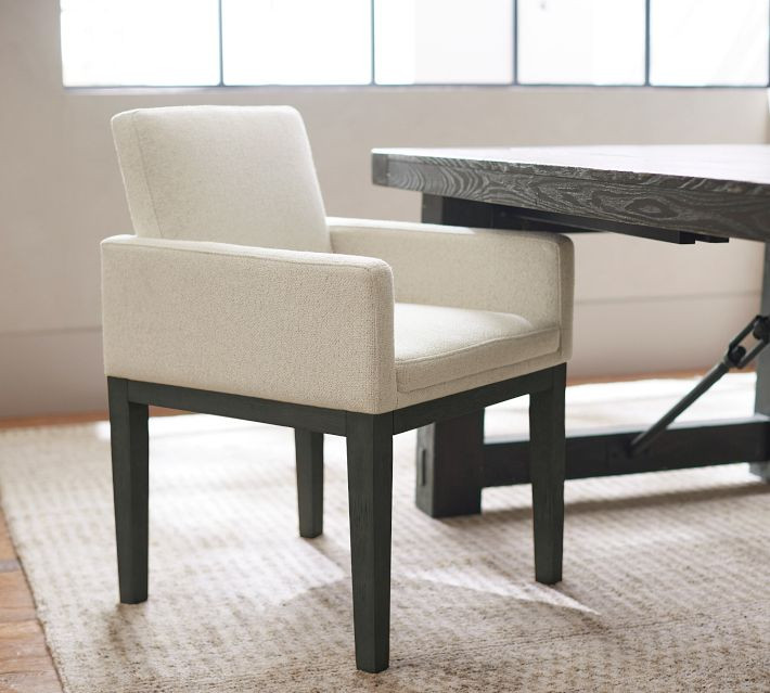 Jake Upholstered Dining Armchair | Pottery Barn (US)