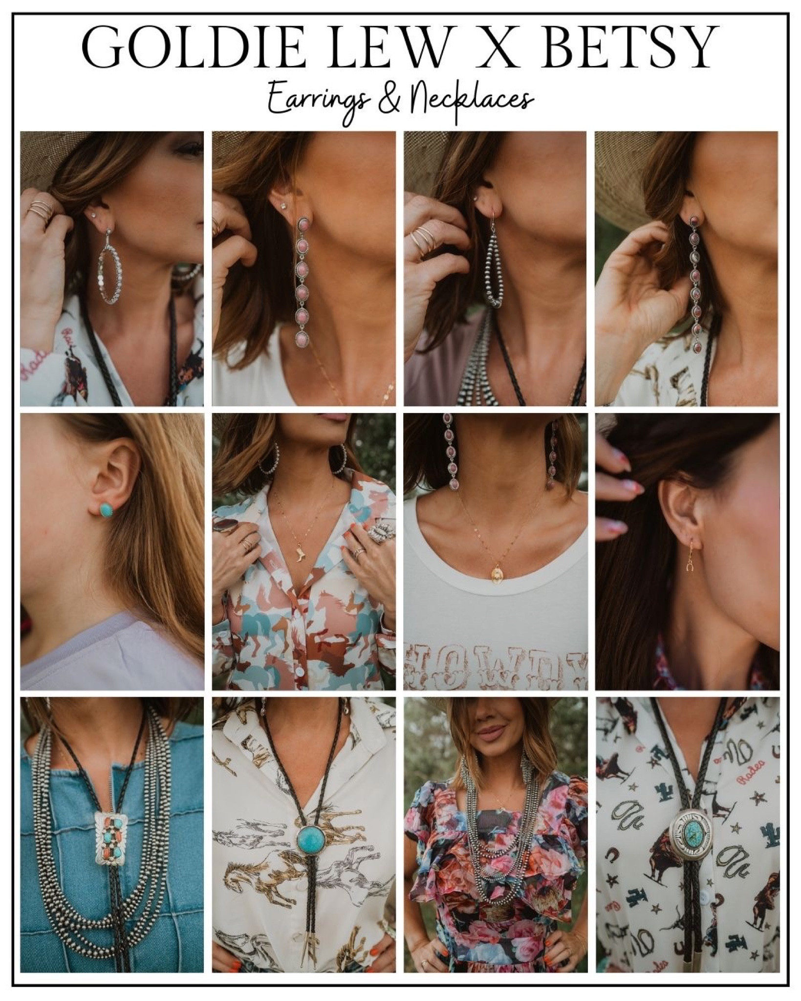All of the earrings and necklaces are linked here from my Goldie Lew X Betsy Collection! Code BETSY works! Restocks coming soon for sold out items! 🥳

#LTKstyletip #LTKbeauty #LTKFind