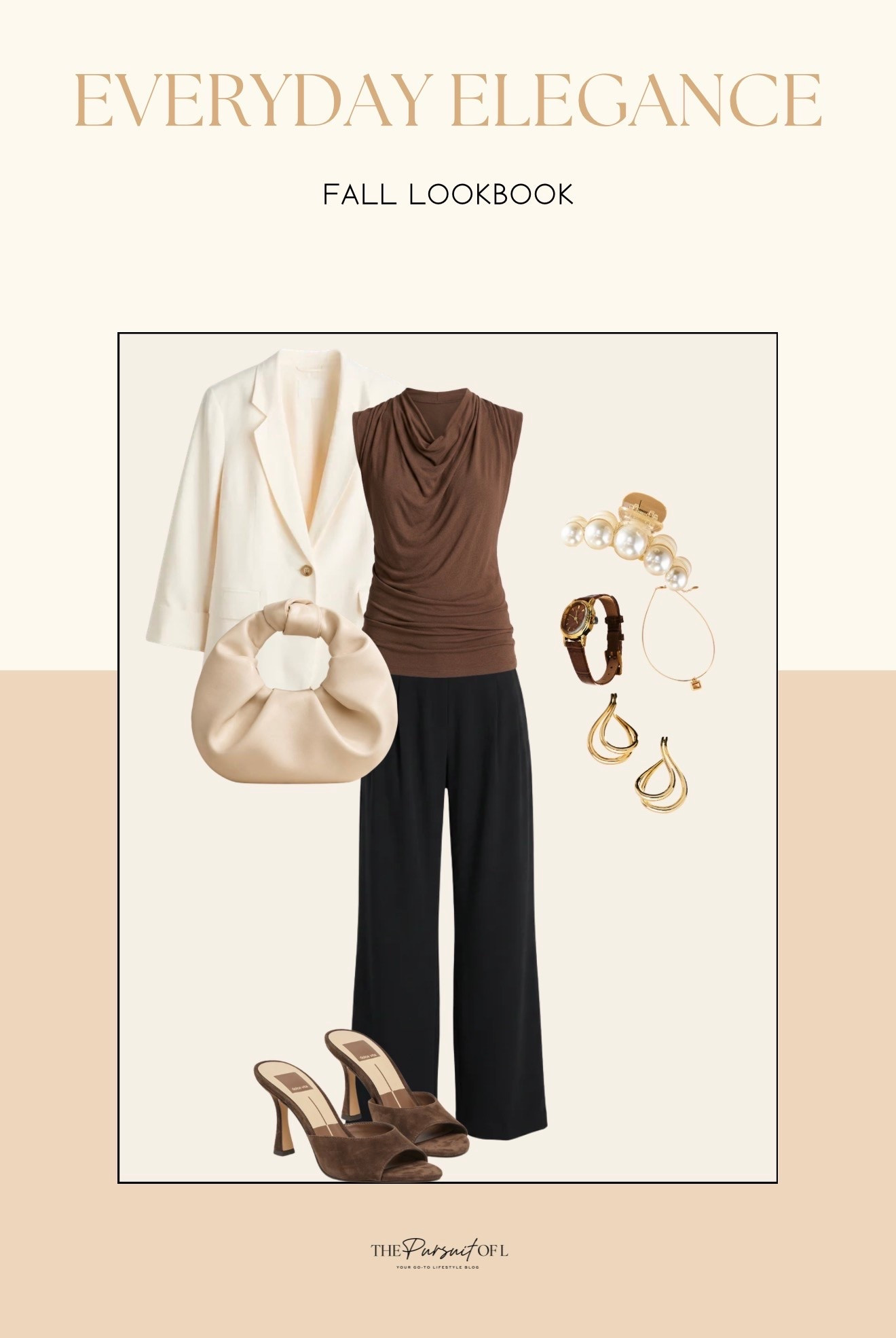 A little everyday elegance for the days when we want to feel polished without doing the absolute most. The cream blazer, chocolate draped top & wide-leg trousers can easily go from the office to dinner. 🤎

Polished fall outfit | Blazer outfit | Wide-leg trousers | Early fall workwear

#LTKootd #LTKSeasonal