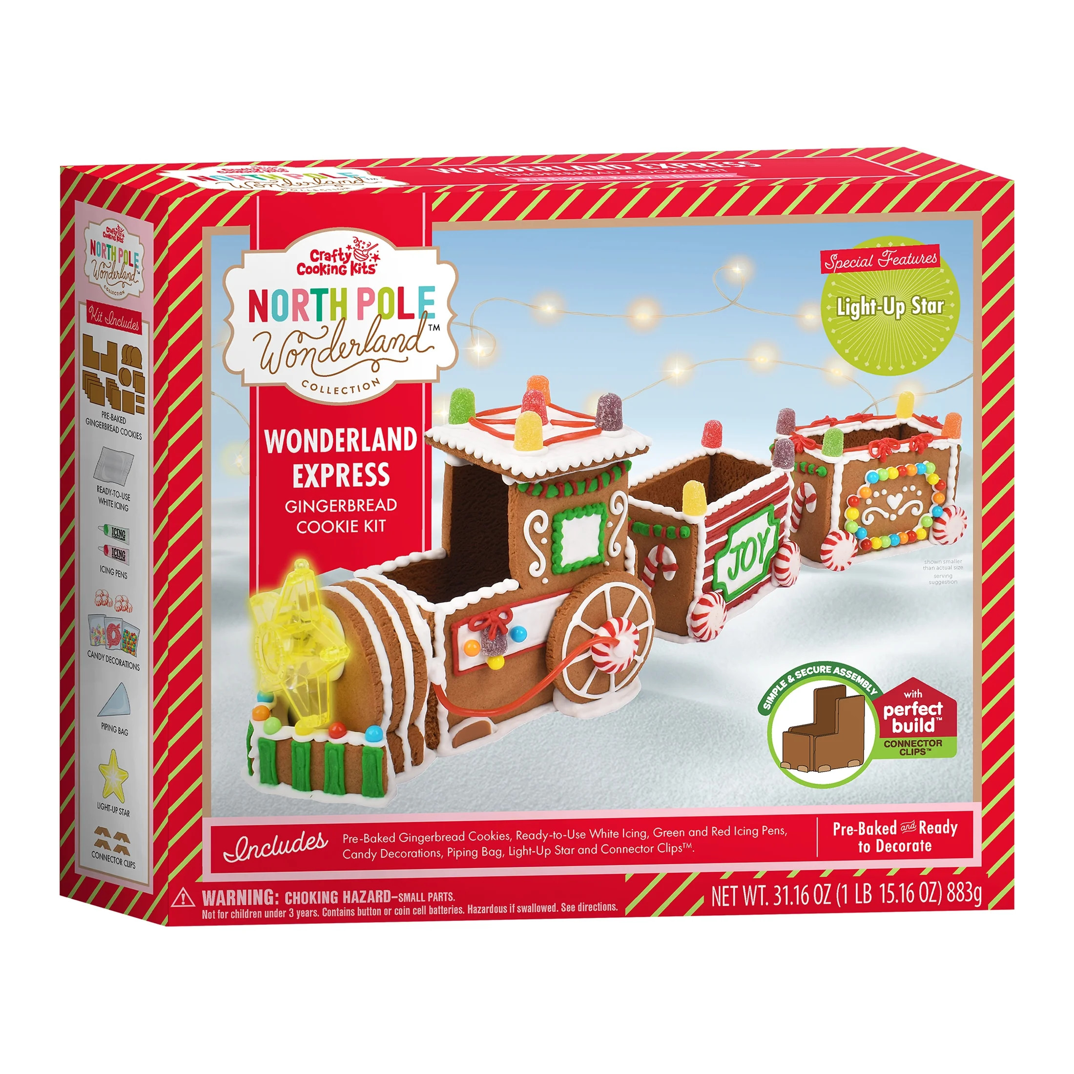 Crafty Cooking Kits Wonderland Express Ready-to-Decorate Gingerbread Train, 1 Kit, 31.16 oz | Walmart (US)