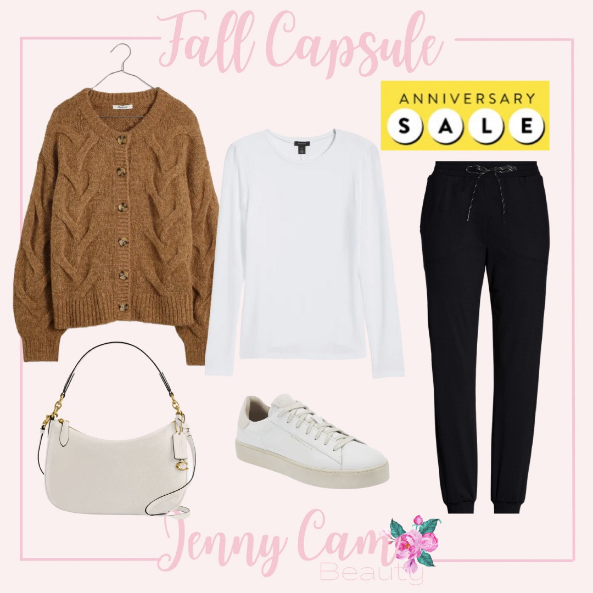 #nordstrom anniversary sale fall capsule wardrobe white tee cardigan joggers sneakers 

#LTKsalealert #LTKxNSale #LTKstyletip