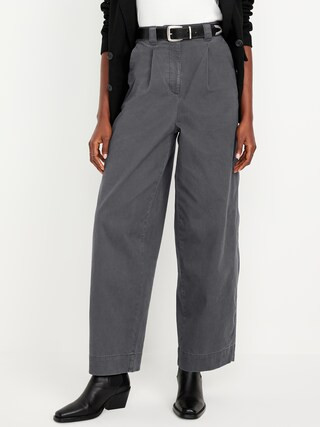 Extra High-Waisted Barrel Wide-Leg Pants | Old Navy (US)