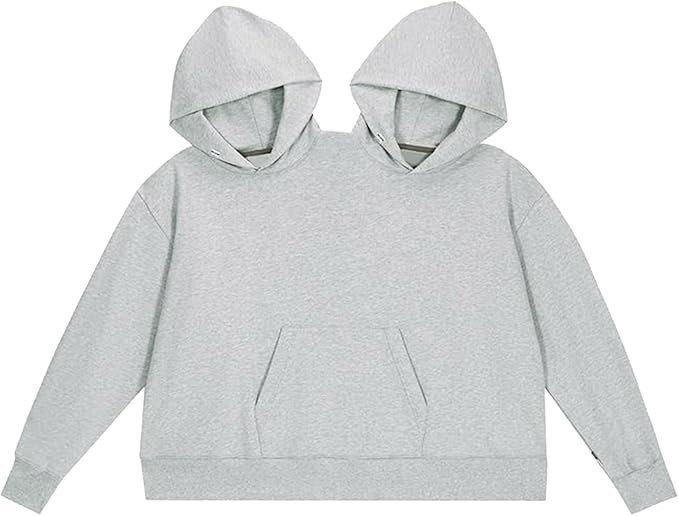 Jongdari Couples Hoodies, Two Person Hoodie Couple Sweaters Funny Matching Hoodies | Amazon (US)