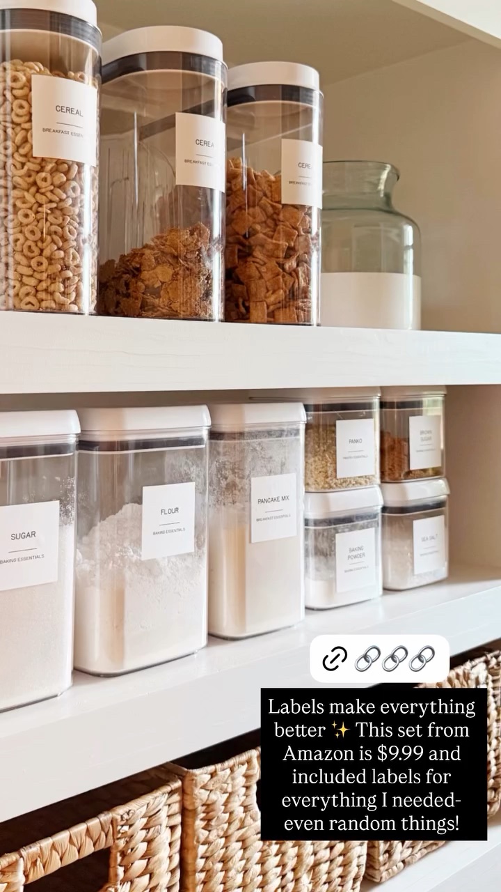Labels make everything better ✨ This set from Amazon is $9.99 and 
included labels for everything I needed- even random things!