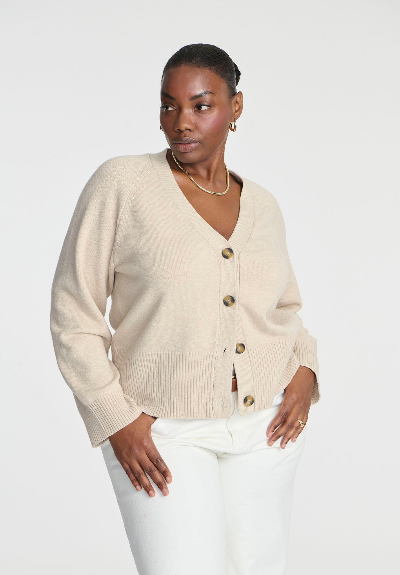 Button Up Cardigan Sweater | Eloquii