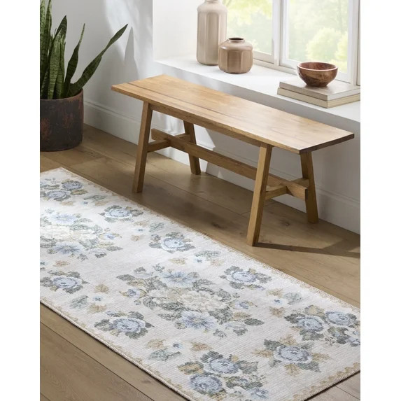 My Texas House Back to Campus Sage 2'7" x 7' Washable Runner Rug | Walmart (US)