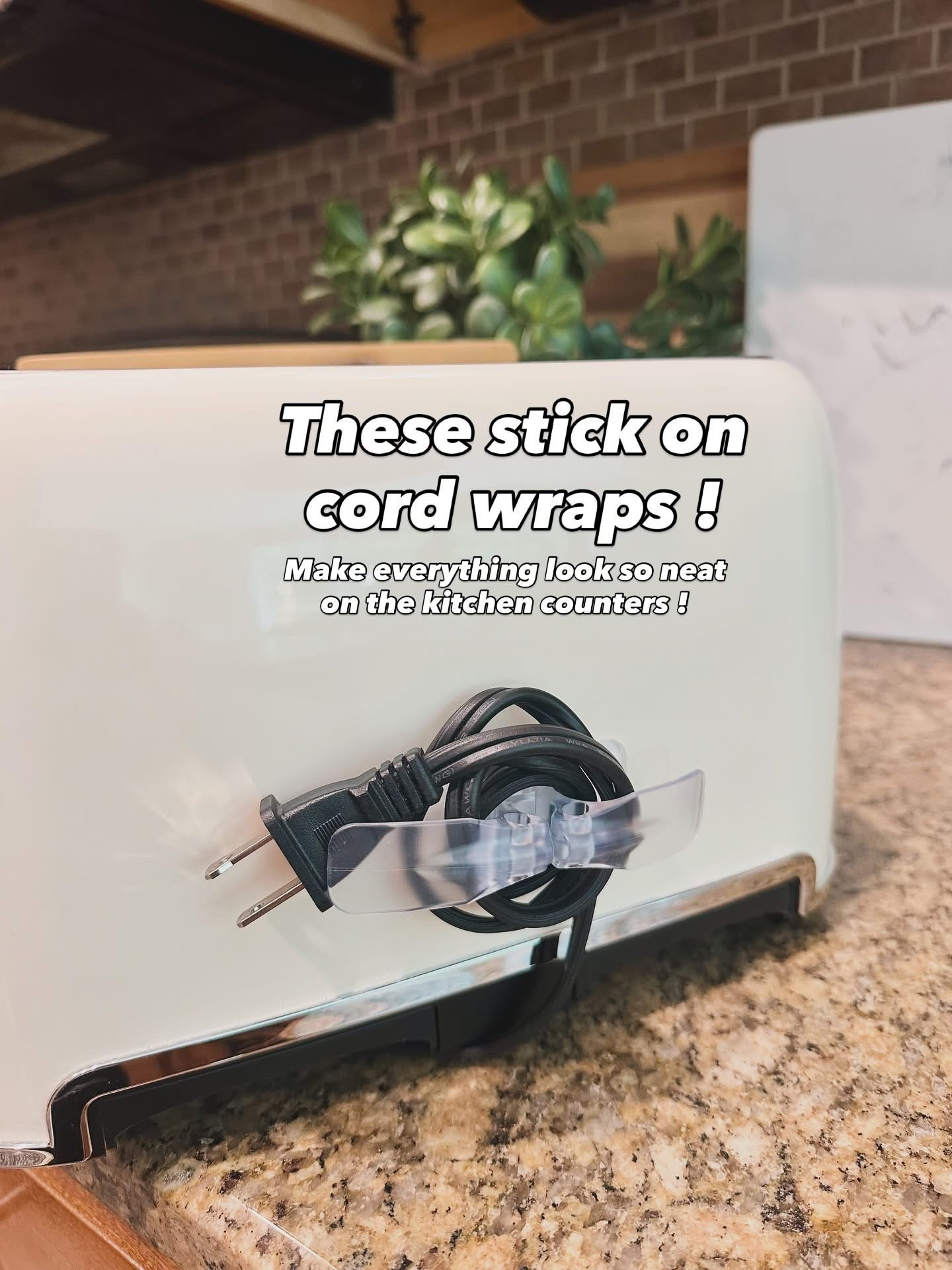 These cord wraps that just stick on the back of appliances make the biggest difference on my kitchen counters 



#LTKHome #LTKSaleAlert #LTKStyleTip